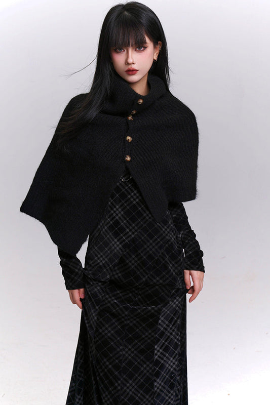 ダークファンタジーフローイングニットショール