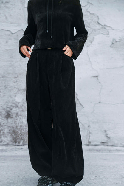 コーデュロイランタンパンツ