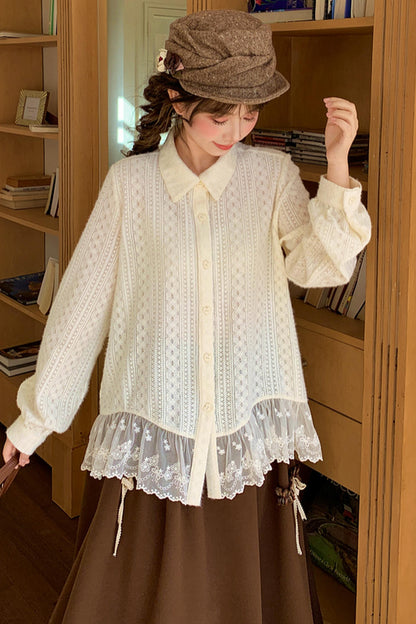 Mori Lace Patchwork Blouse
