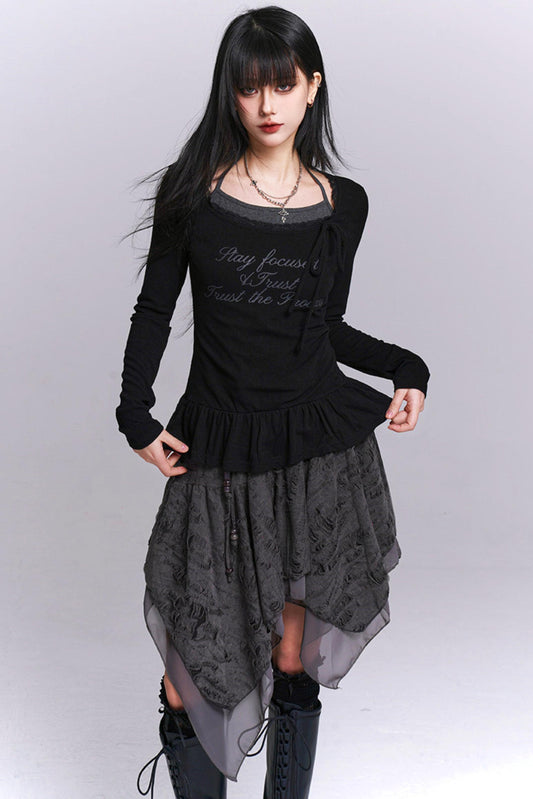 ゴーストガールハルタートップス