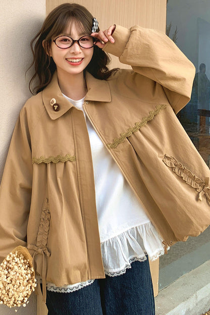 Mori Cotton Doll Collar Jacket