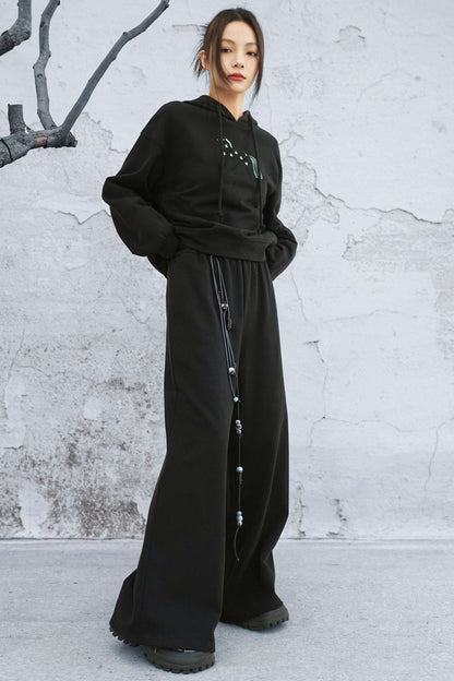 モードルーズワイドレッグパンツ