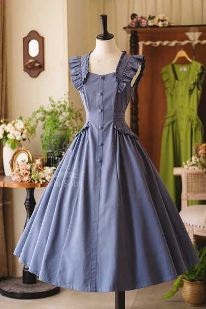 フレンチレトロフレアドレス