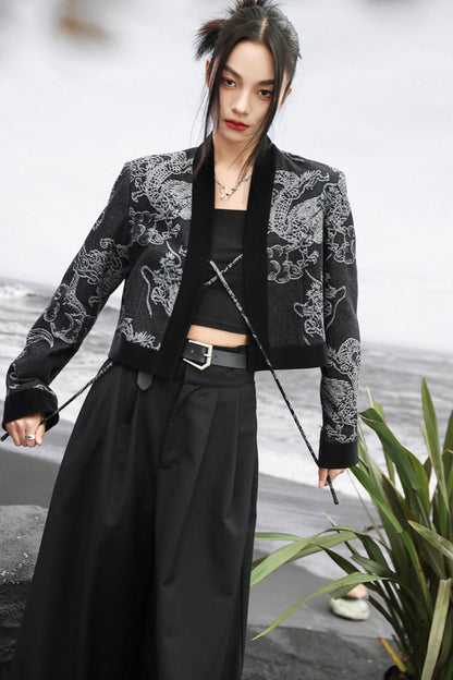 ドラゴンジャカードデニムジャケット