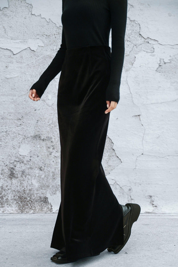 ベルベットフィッシュテイルスカート