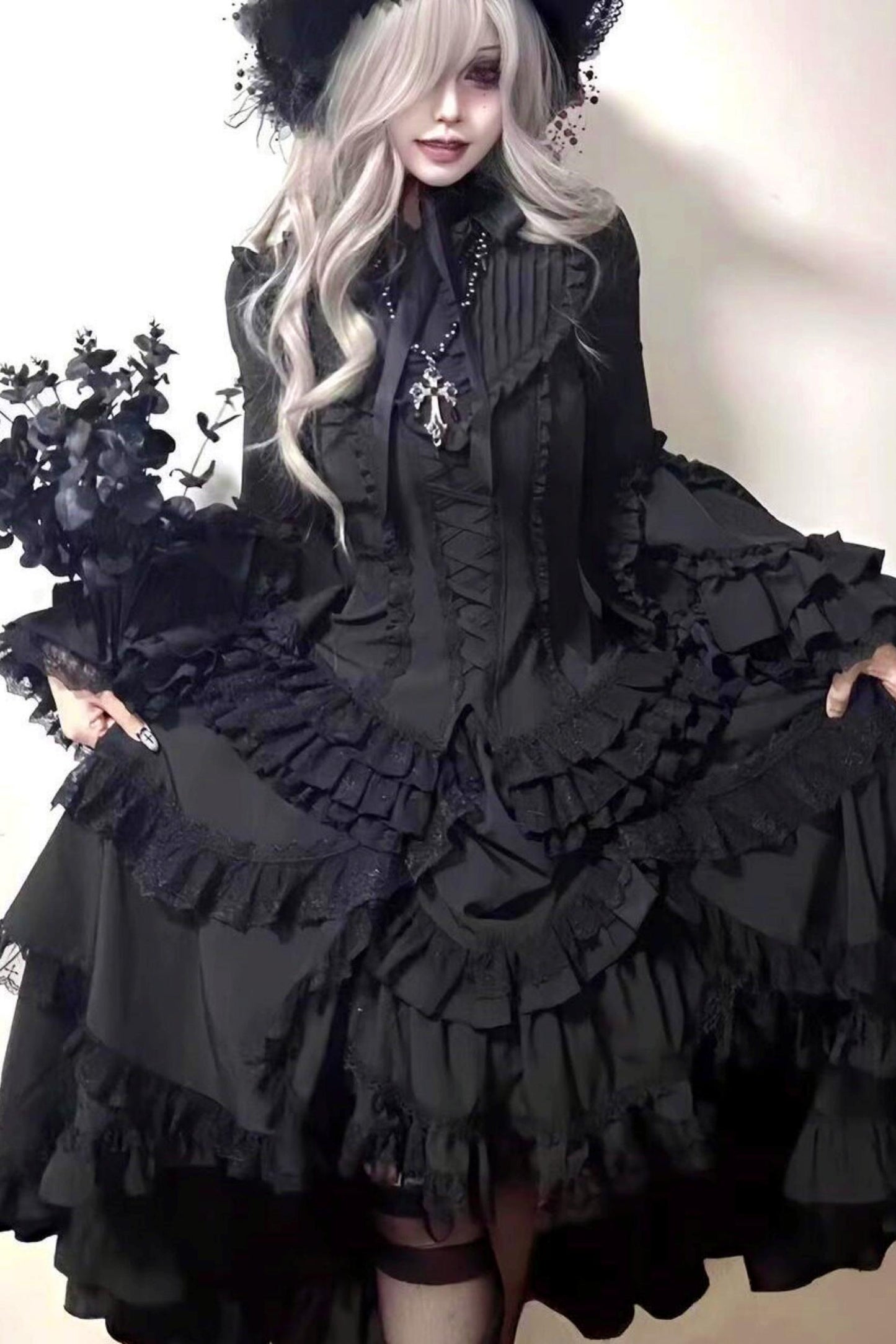 【予約商品】フェニックスゴシック姫袖ロリータセット