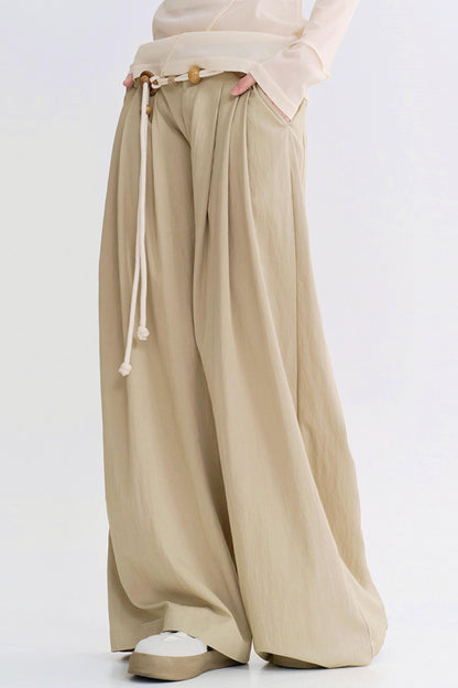 ハイウエストモップスタイルパンツ