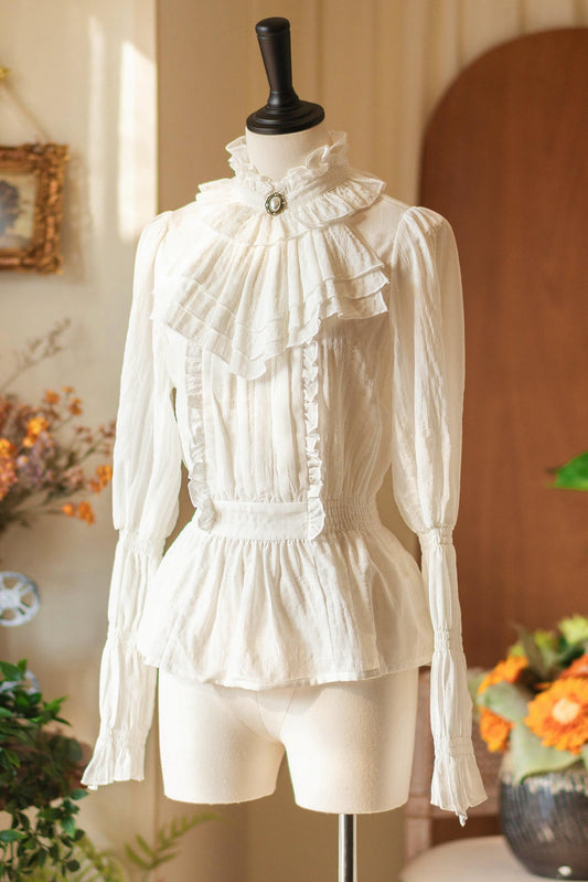 Antique Lady Ruffle Blouse