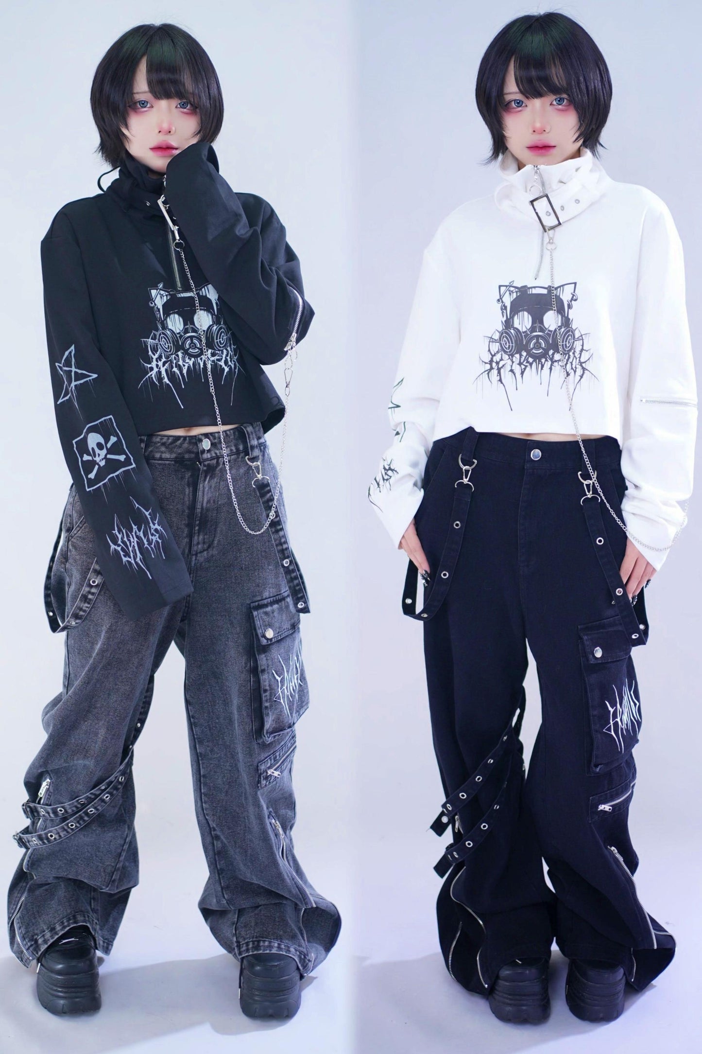 ハイネッククロップドトップス