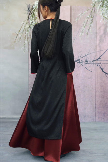 Jacquard Chinese-Style Long Shirt