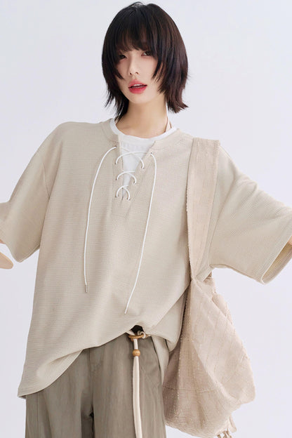 Gravity Faux Two Piece Contrast T-Shirt