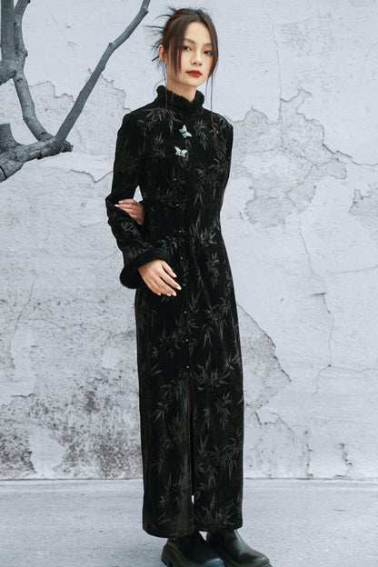 バンブーリーフチョンシャムドレス