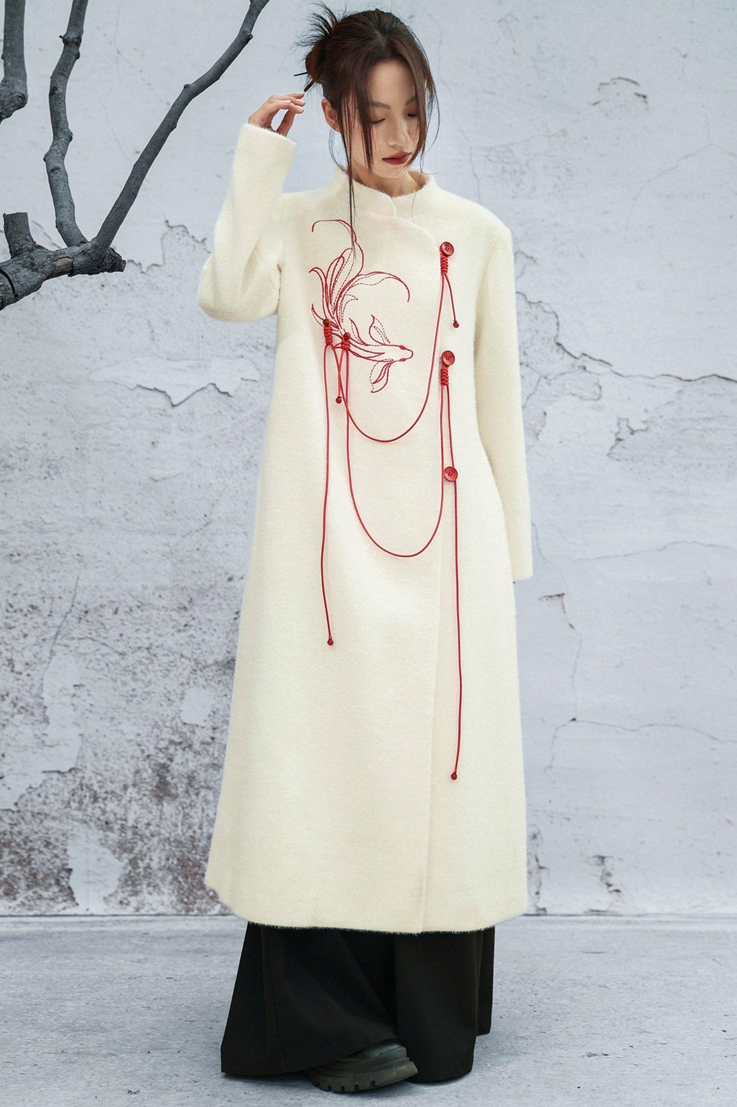 フォーミンクエンブロイダードコート