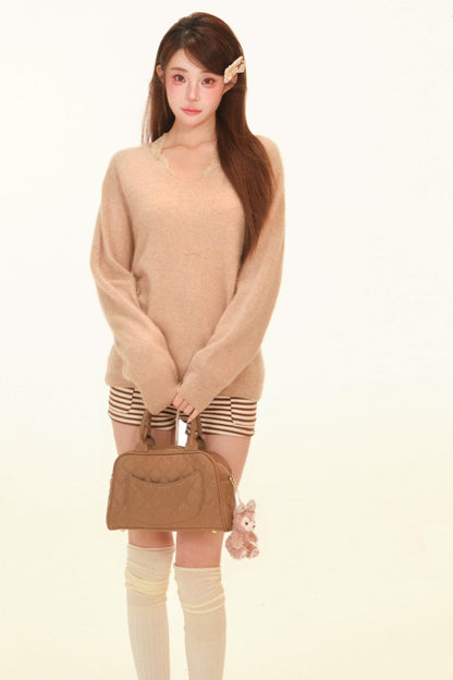 Wave Lace Patchwork Blouse