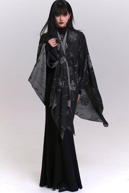 Elegant Crochet Style Scarf Shawl