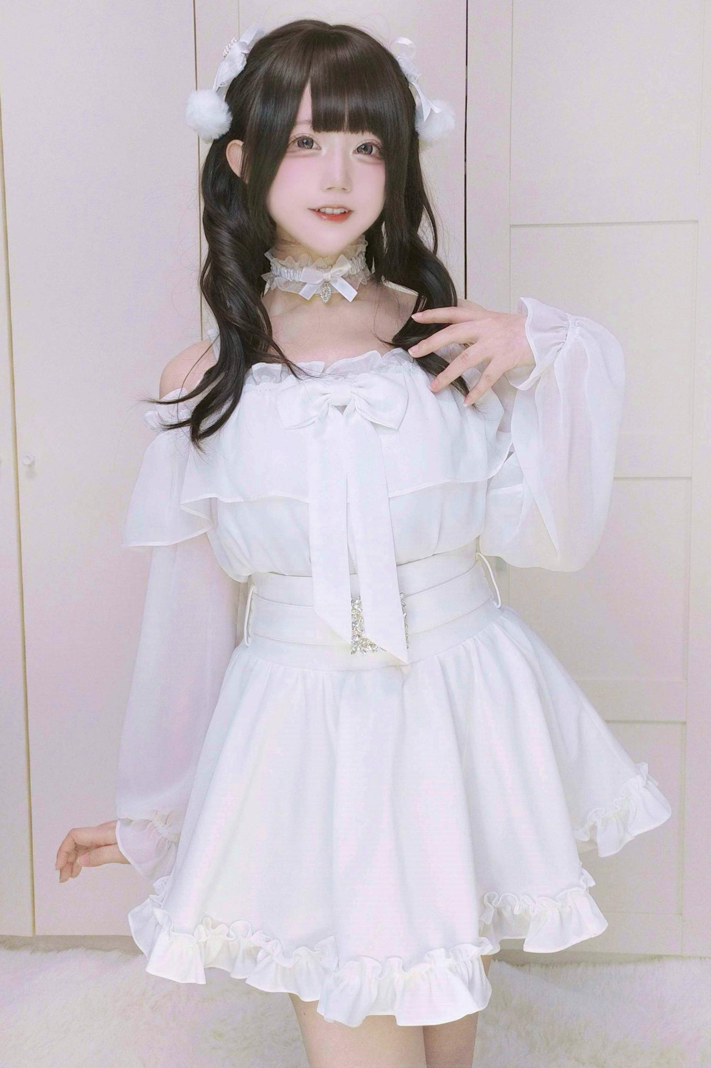 Angel Ruffle Chiffon Top
