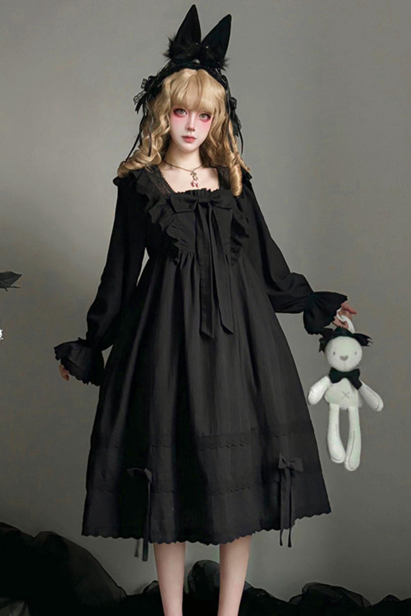 Lace Ribbon Gothic Princess Dress Belchic Lace Ribbon Gothic Princess Dress Belchic