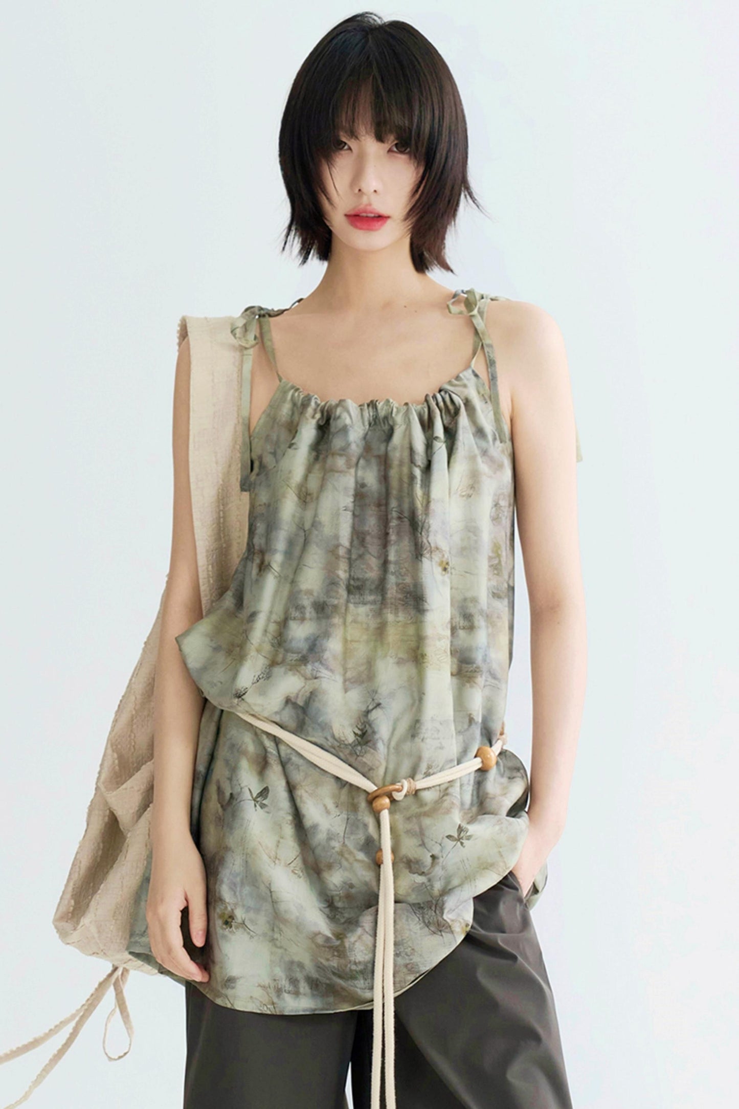 Tie-dye Butterfly Print Camisole