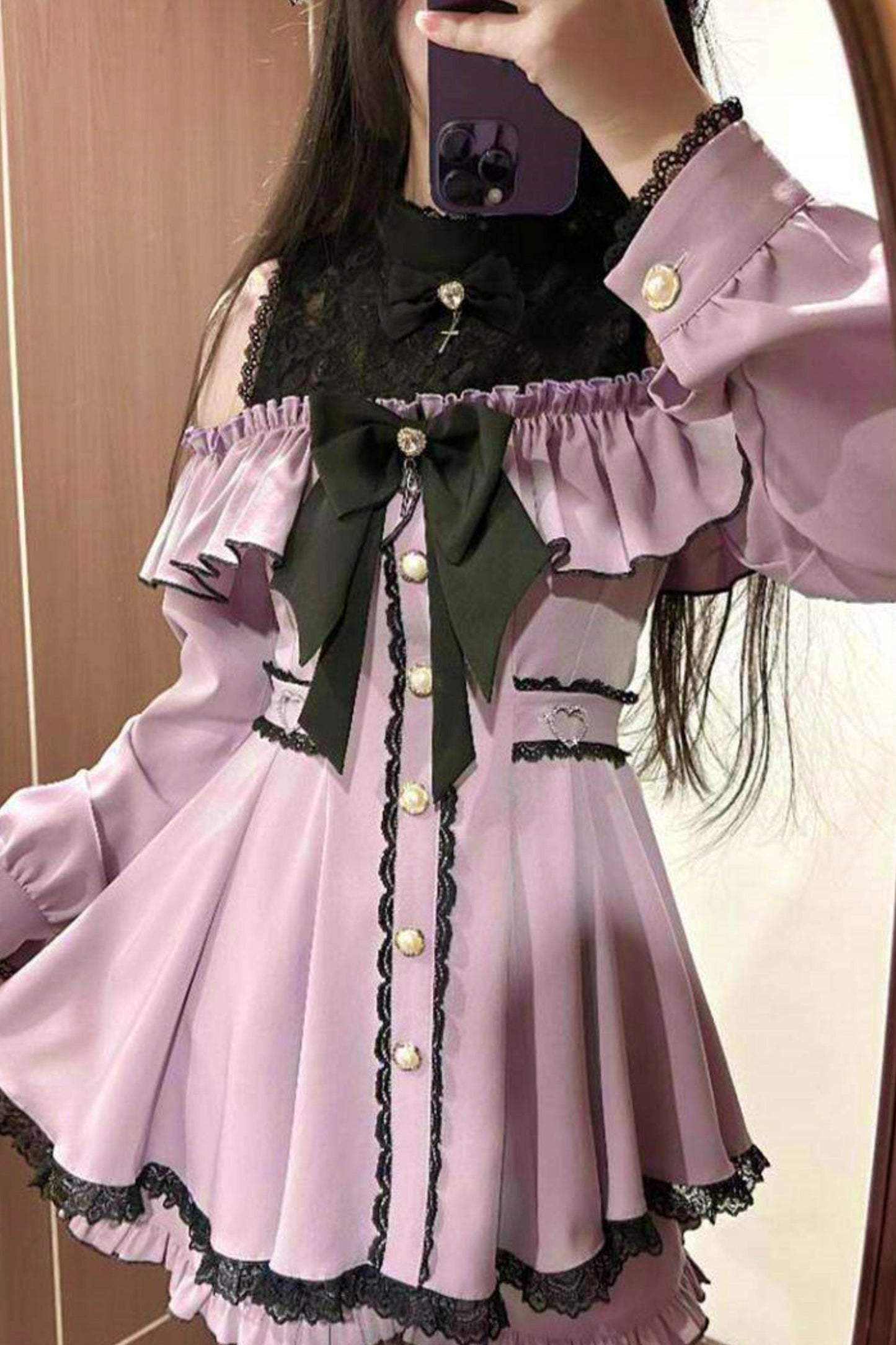 Mass-Produced Style Starlight Ruffle Dress