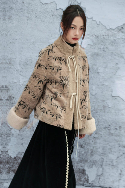 バンブーリーフウールンコート