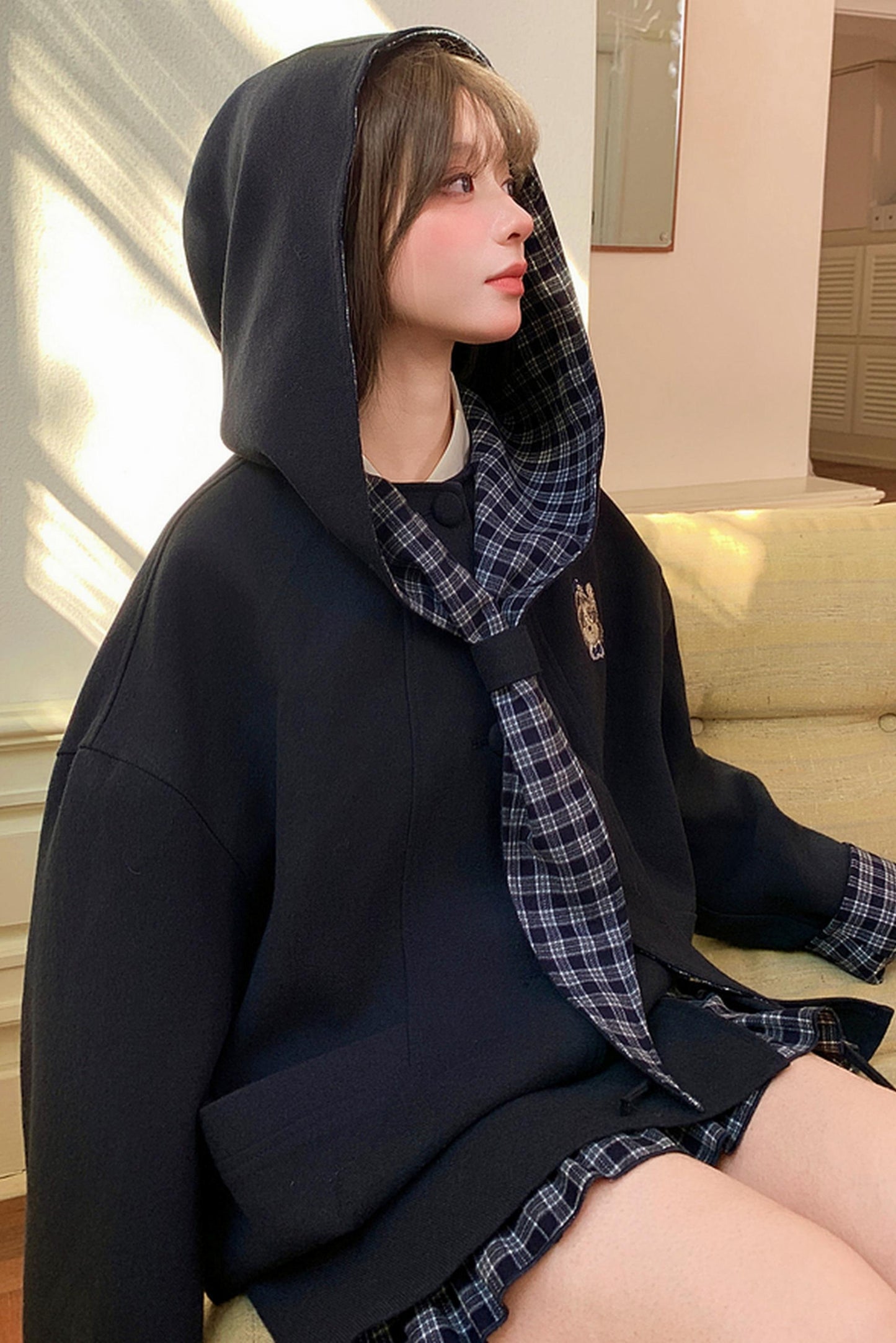 Tribal Patchwork Hooded Jacket