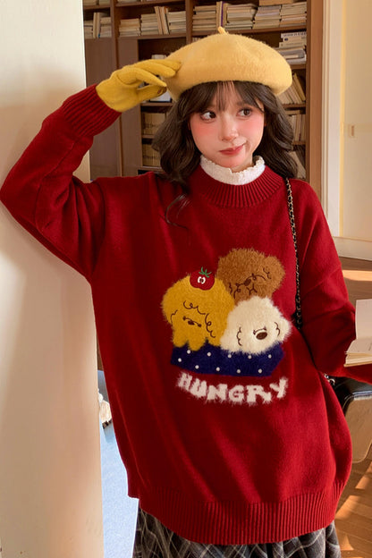 キュートパピーニットセーター