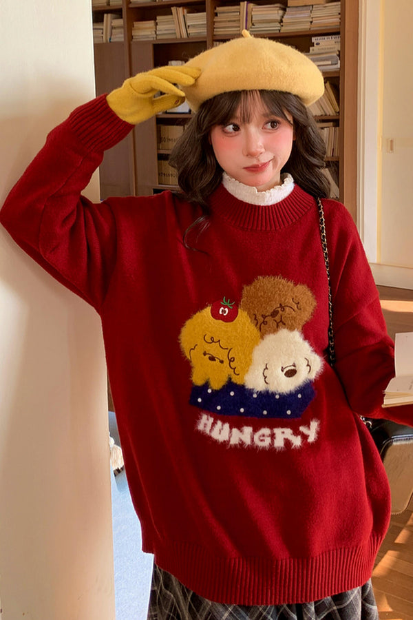 キュートパピーニットセーター