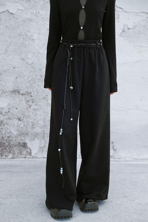 モードルーズワイドレッグパンツ