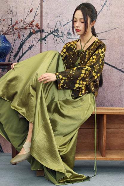Elegant Satin Skirt