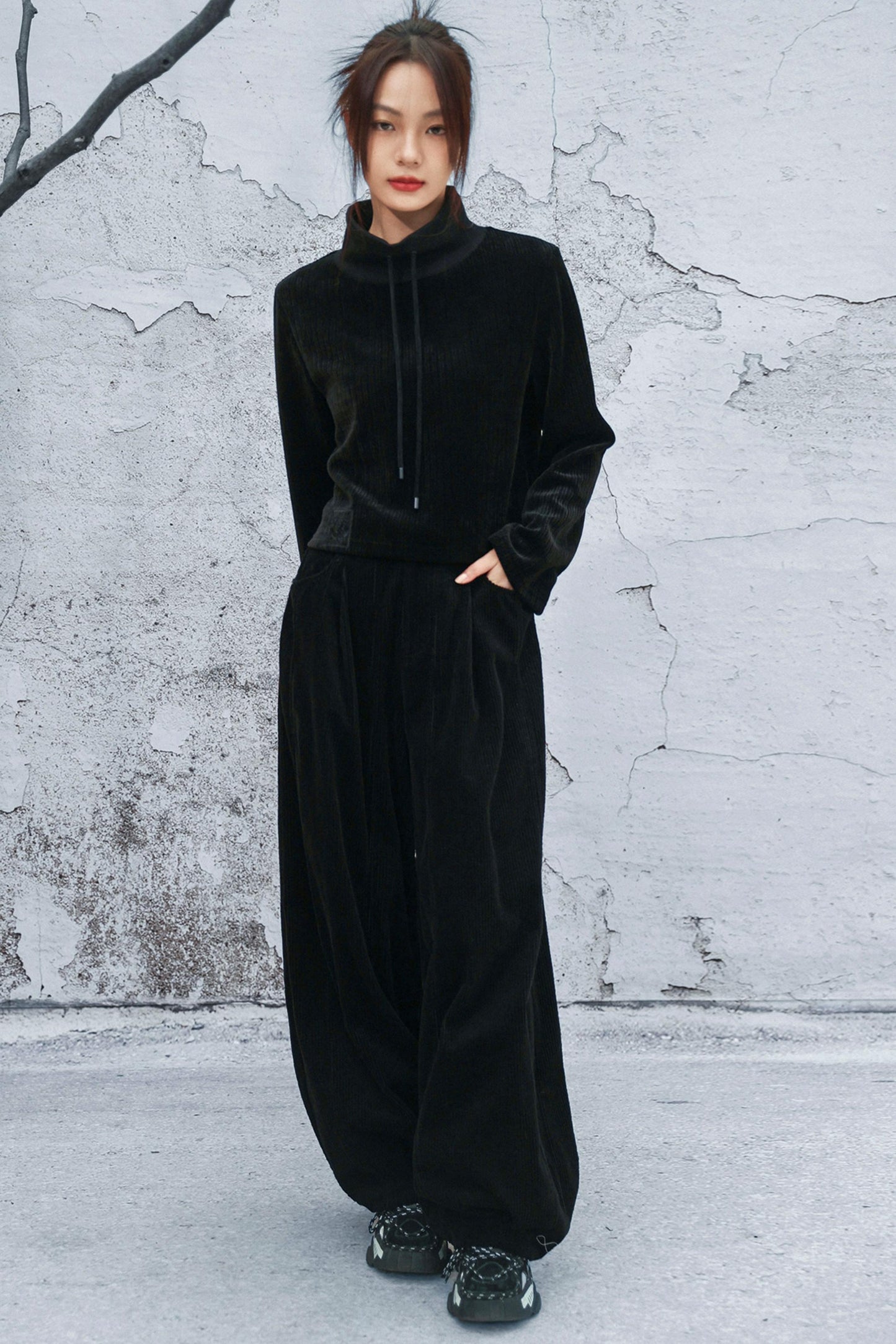 コーデュロイランタンパンツ