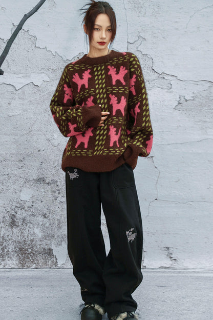 Colorblocked Alpacaswetter