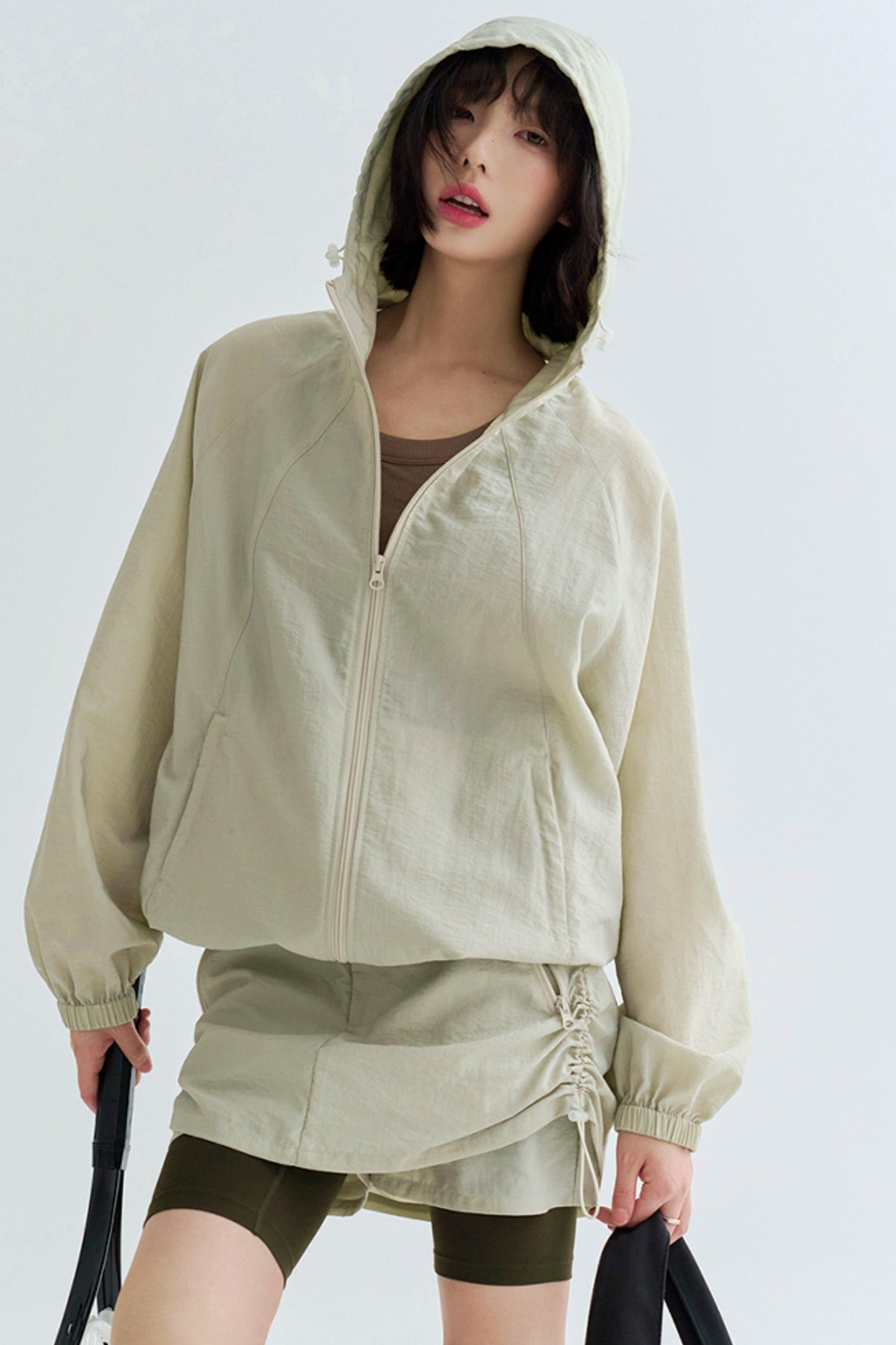 Shaka Hood Mode Hoodie + Short Skirt