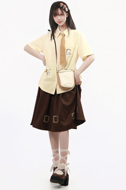 Ensemble uniforme thé au lait