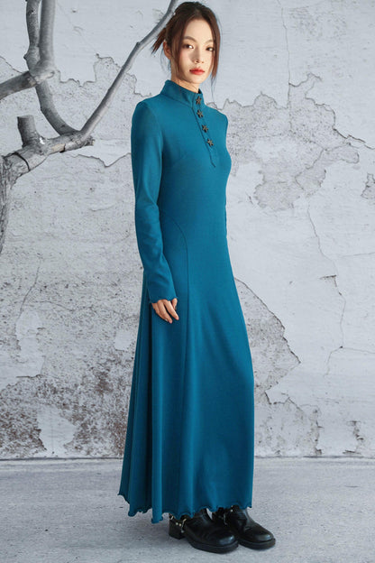 Blue Vintage Knit Dress