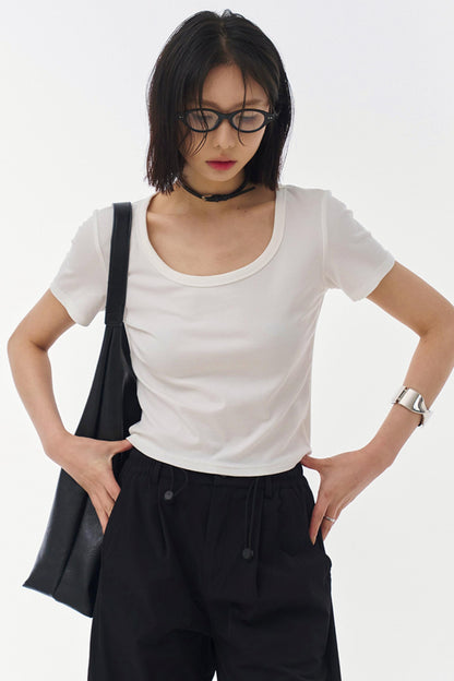 Slim Fit U-Neck T-Shirt