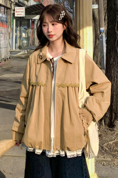 Mori Cotton Doll Collar Jacket