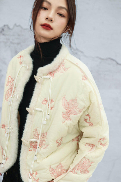 Coy Embroidered Cotton Jacket