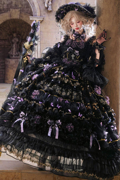 Abito lolita da principessa Farfalla di mezzanotte