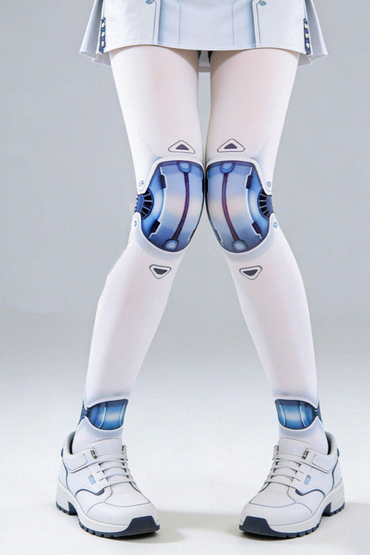Ball Doll Print Lolita Tights