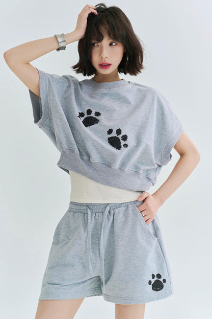 Gravity Mark Crop Top + Shorts
