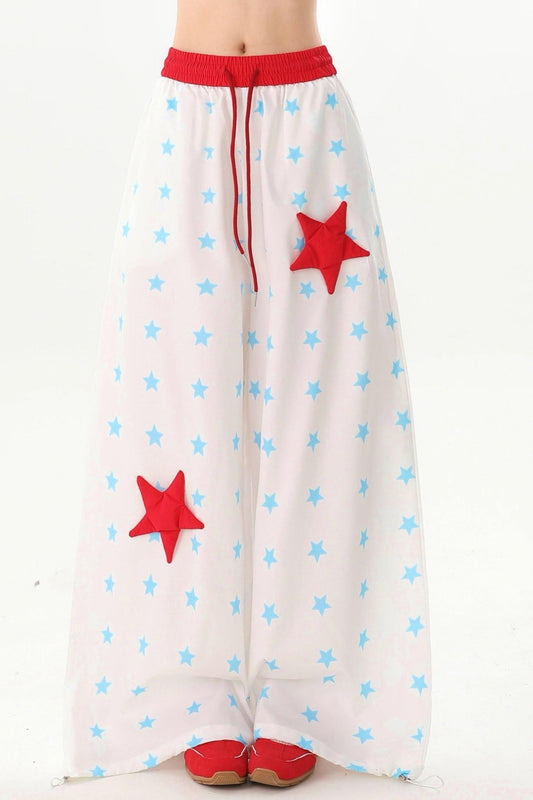 Retro Pop Star Wide Leg Pants