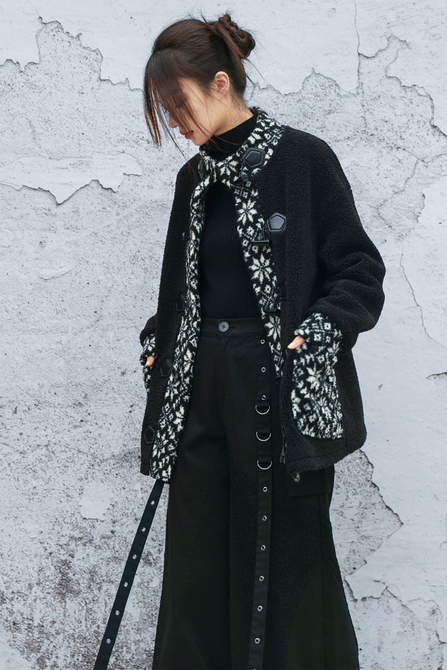 レトロブラックモードチャイナコート