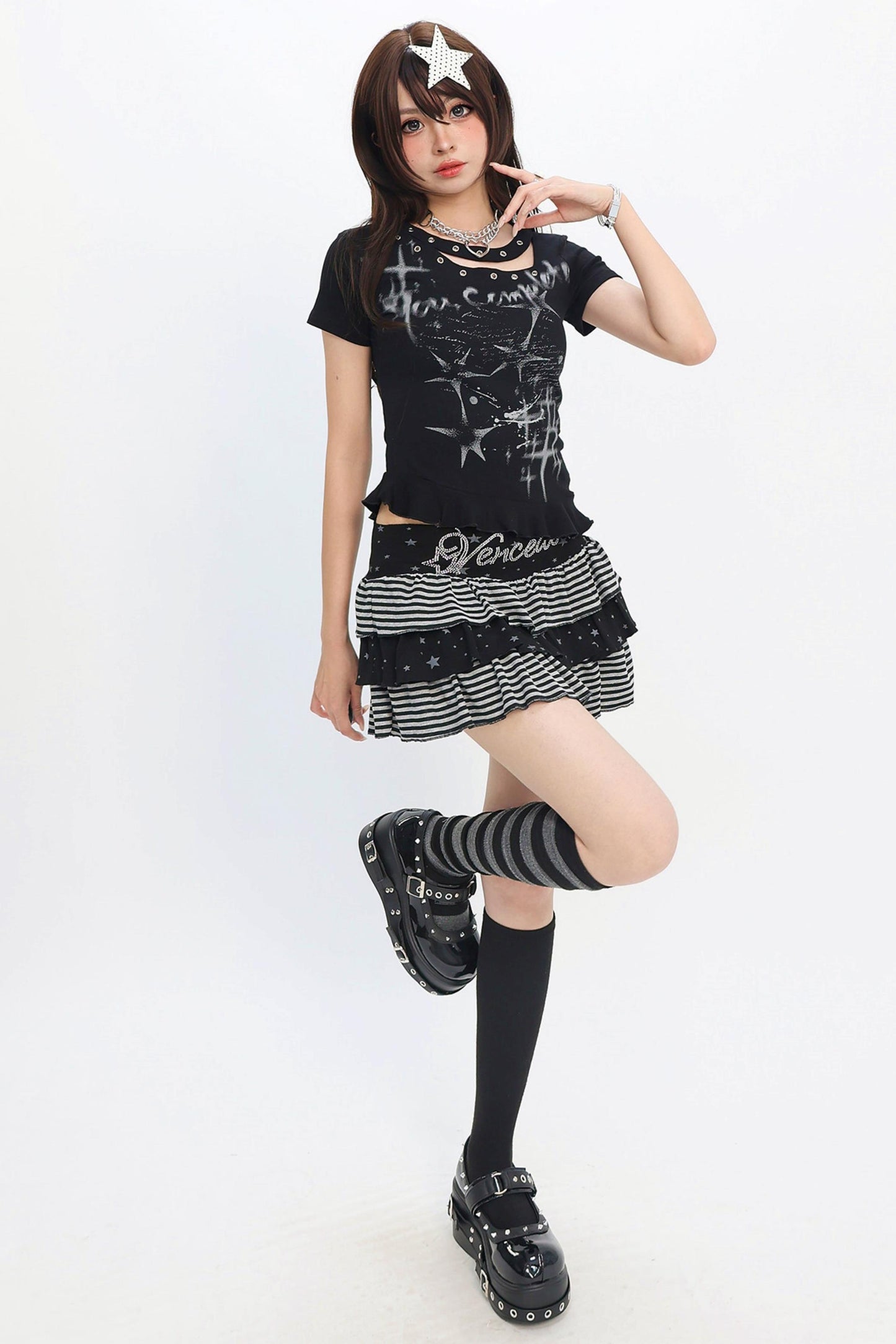 Y2K Sparkle Logo T-Shirt