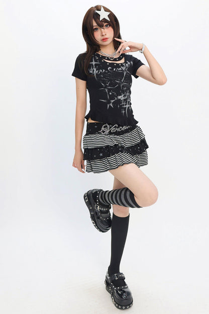 Y2K Sparkle Logo T-Shirt