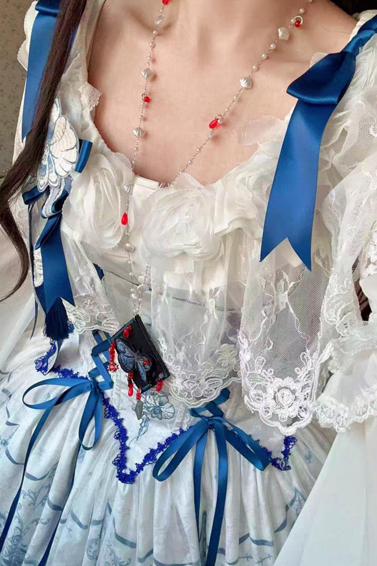Blue and White Porcelain Lolita Dress