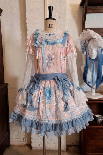 Blue and White Porcelain Lolita Dress