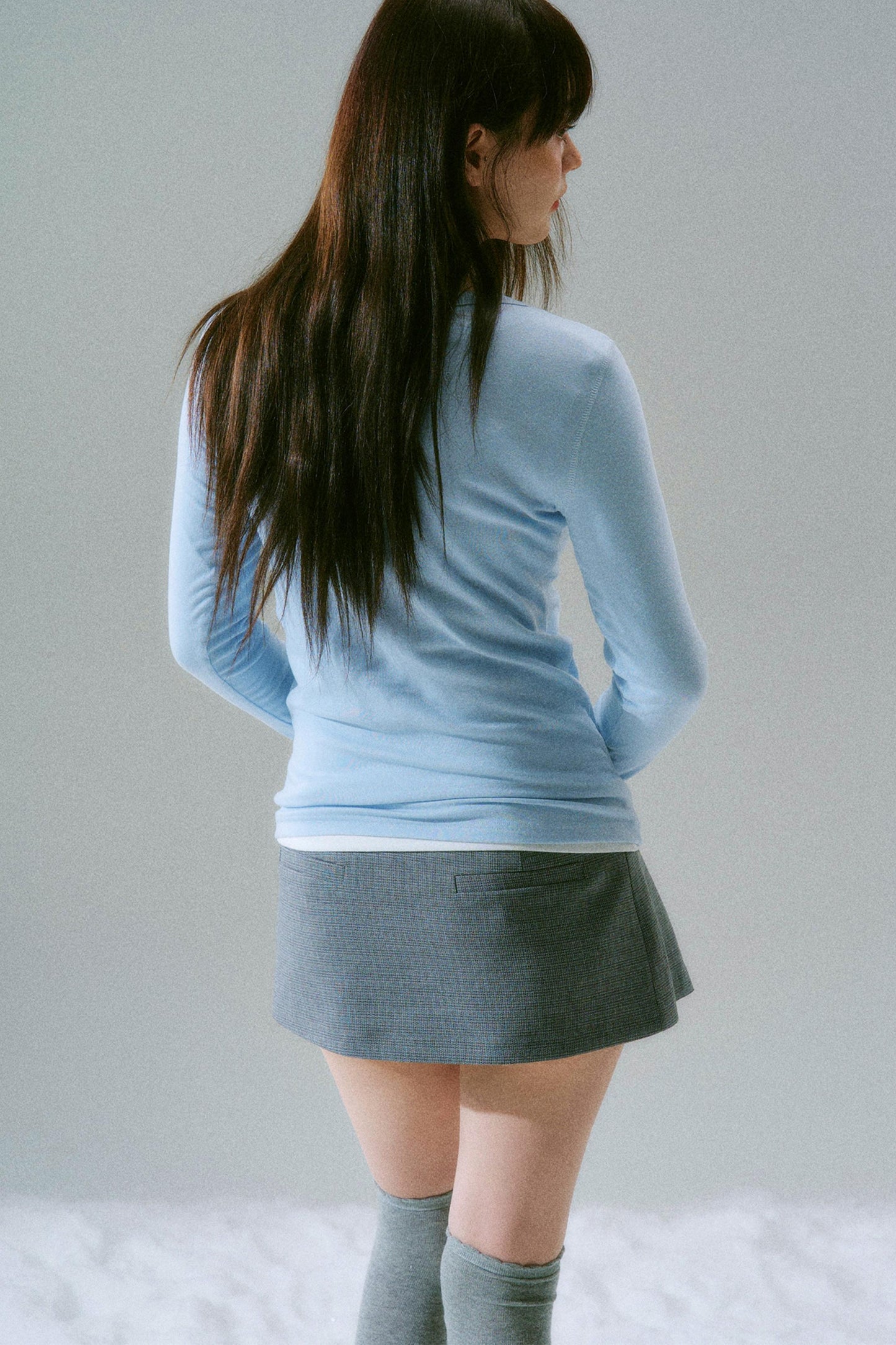 Retro Low Waist Pleated Skirt