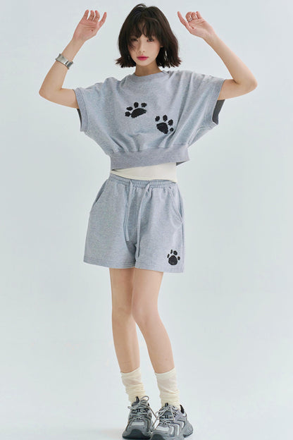 Gravity Mark Crop Top + Shorts