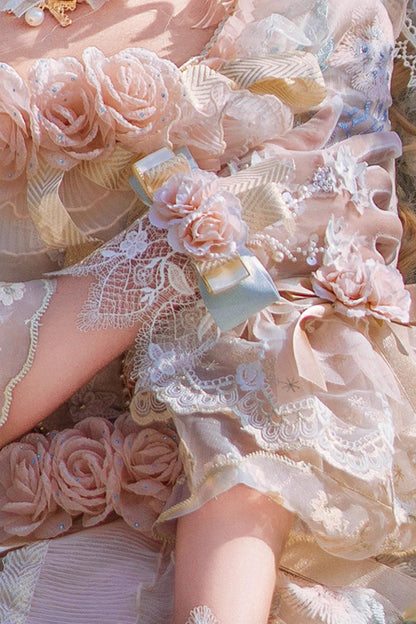 Floral Bridal Handmade Headdress Accessory Setup