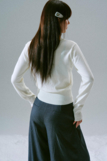 Crochet Crew Neck Top